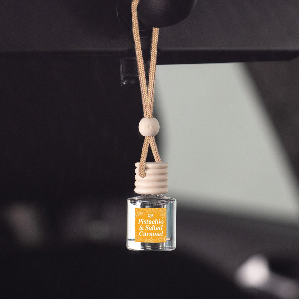 Pistachio & Salted Caramel Scented Hanging Refillable Car Freshener Diffuser