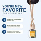 Pistachio & Salted Caramel Scented Hanging Refillable Car Freshener Diffuser