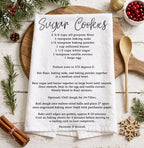 Gingerbread & Sugar Cookie Recipe Kitchen Towel