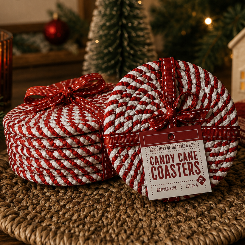 Candy Cane Coaster PRE-ORDER — Select Your Color