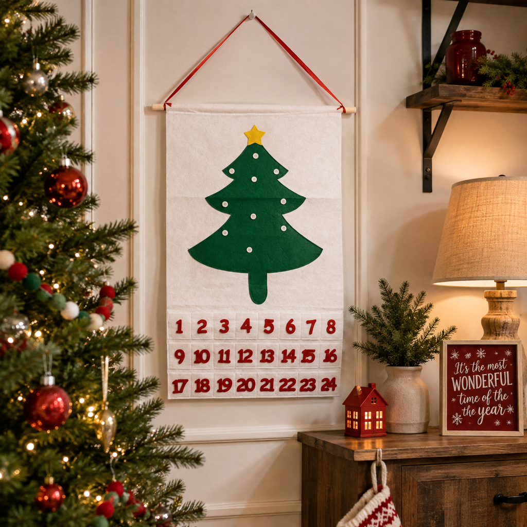 Handmade Felt Christmas Advent Calendar