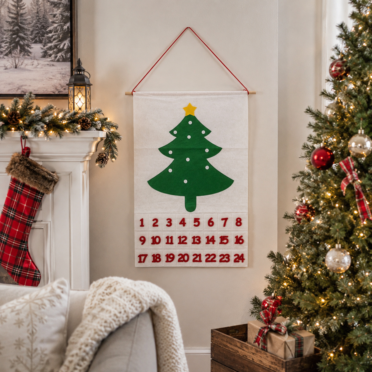 Handmade Felt Christmas Advent Calendar