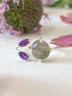 The Bloom Ring - Silver — Select Your Gemstone & Size