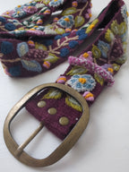 Wildberry Embroidered Wide Belt — Select Your Color
