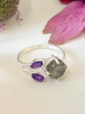 The Bloom Ring - Silver — Select Your Gemstone & Size
