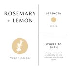 Rosemary + Lemon Candle