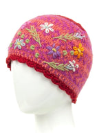 Sadie Wool Knit Embroidered Hat — Select Your Color