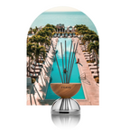 Breath Wood Transparent Glass Reed Diffuser with Aroma Oil