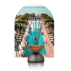 Breath Wood Frosted Glass Reed Diffuser with Aroma Oil