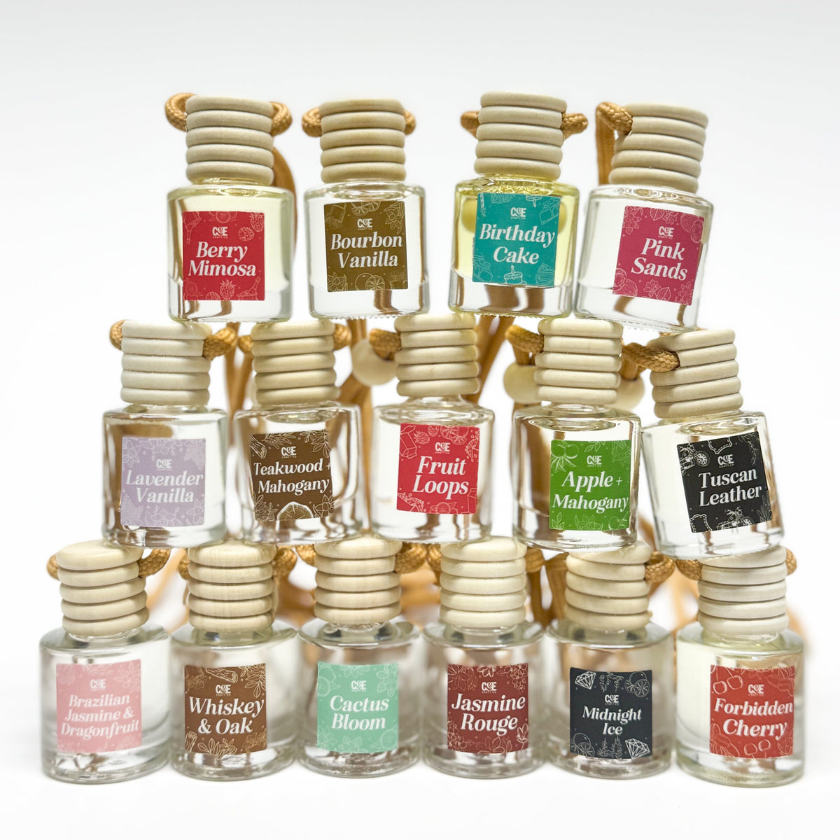 Hot Apple Cider Scented Hanging Refillable Car Freshener Diffuser