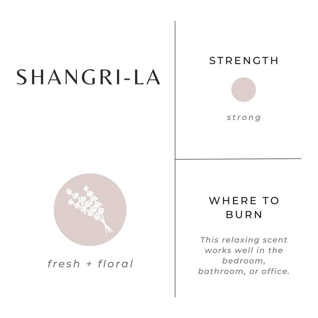 Shangri-La - Eucalyptus + Lavender + Lemongrass Candle
