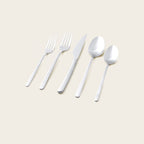 Emilia Mirror Finished 18/10 Stainless Steel 20-Piece Flatware Set — Select Your Finish Color