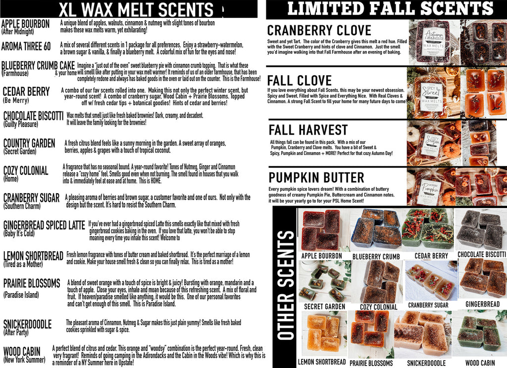 Gifting XL Wax Melts — Select Your Scent & Label Message