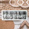 Handmade Wooden Buffalo Check "Merry Christmas" Sign