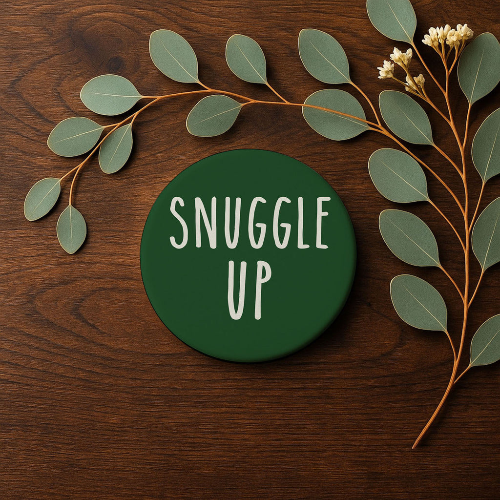 Minimalist Christmas Premium Ceramic Coasters with Cork Back — Select Your Pack & Color