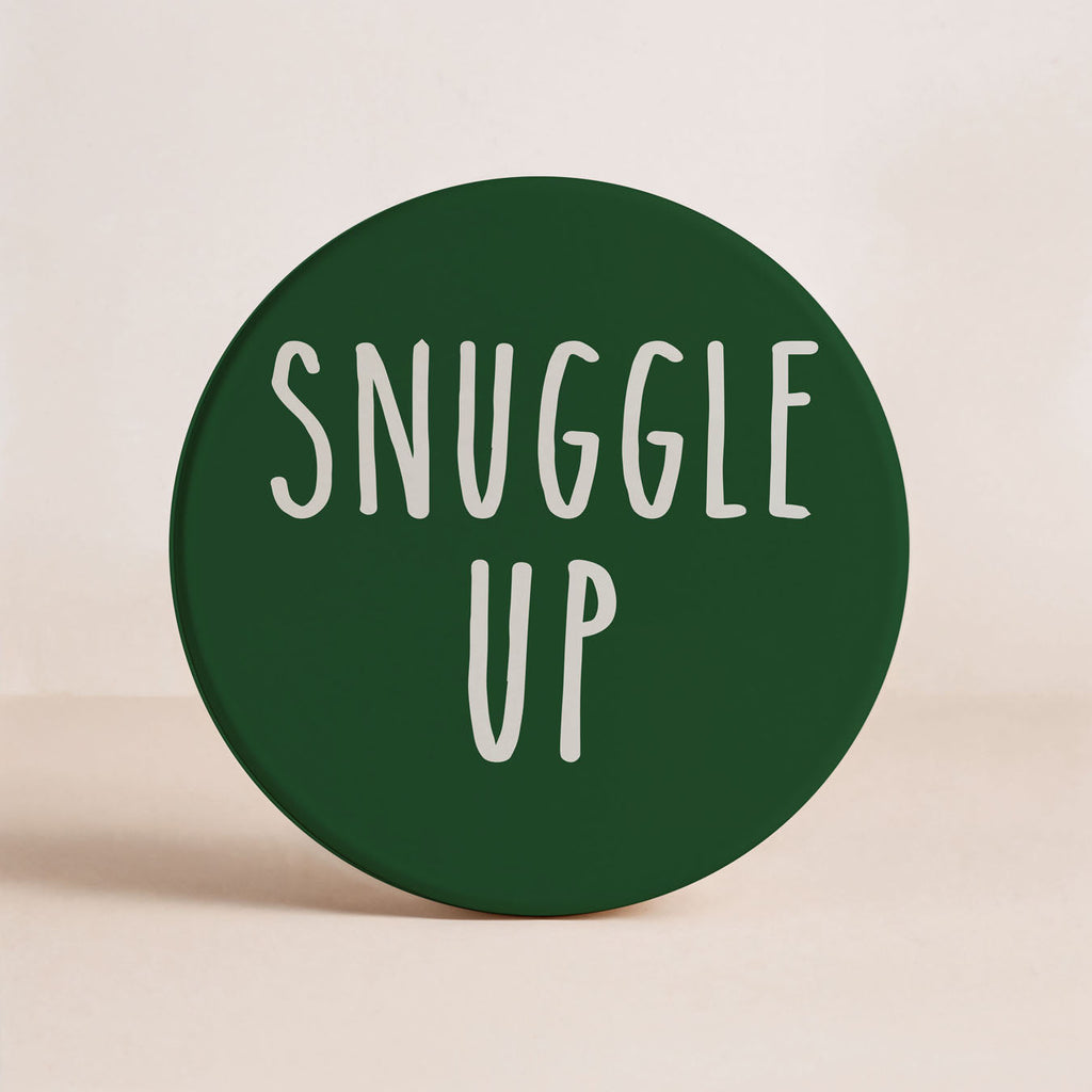 Minimalist Christmas Premium Ceramic Coasters with Cork Back — Select Your Pack & Color