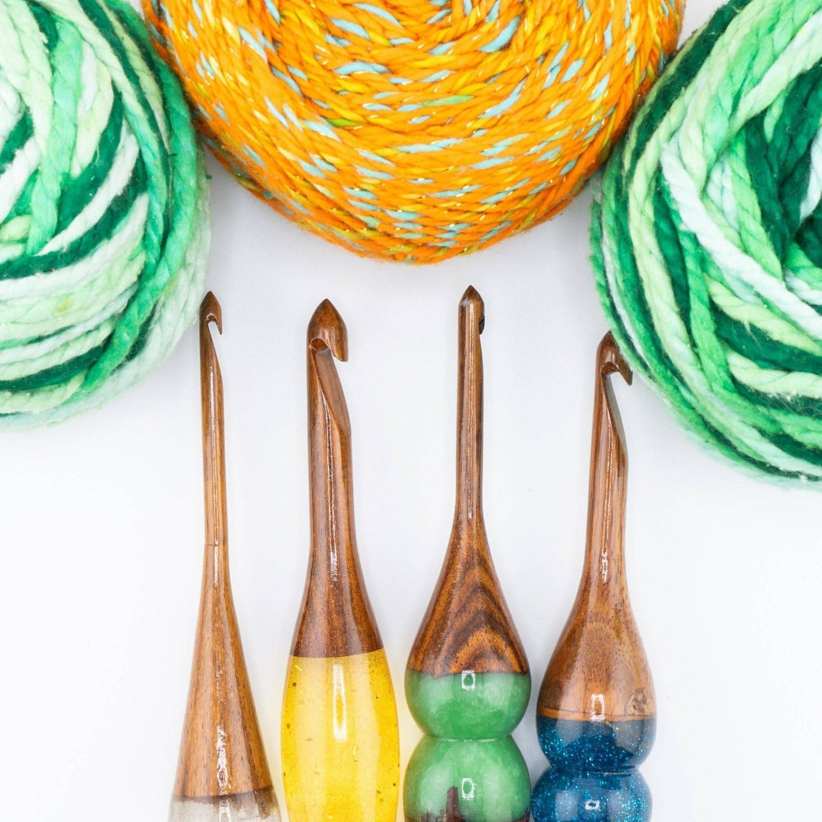 Sparkle Rosewood Crochet Hook — Choose Your Size