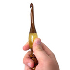 Sparkle Rosewood Crochet Hook — Choose Your Size