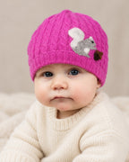 Squirrel Cashmere Hat - Baby — Select Your Color