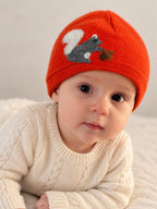 Squirrel Cashmere Hat - Baby — Select Your Color