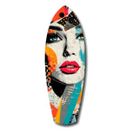 Woman in Style Glass Wall Art
