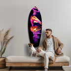 Colorful Lips V7 Glass Wall Art