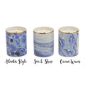 Mediterranean Blue Ocean Scent Gift Boxed Candles — Select Your Design