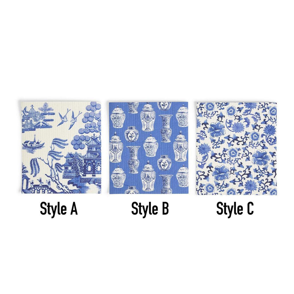 Chinoiserie Multipurpose Biodegradable Eco Kitchen Cloth — Select Your Style