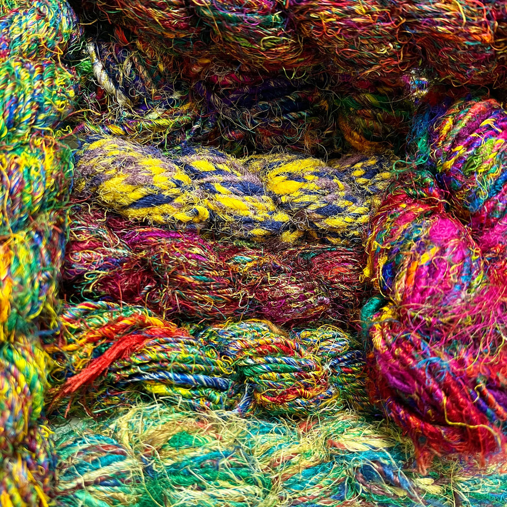 Mystery Hank of Banana Fiber Yarn — Choose Your Color Tones