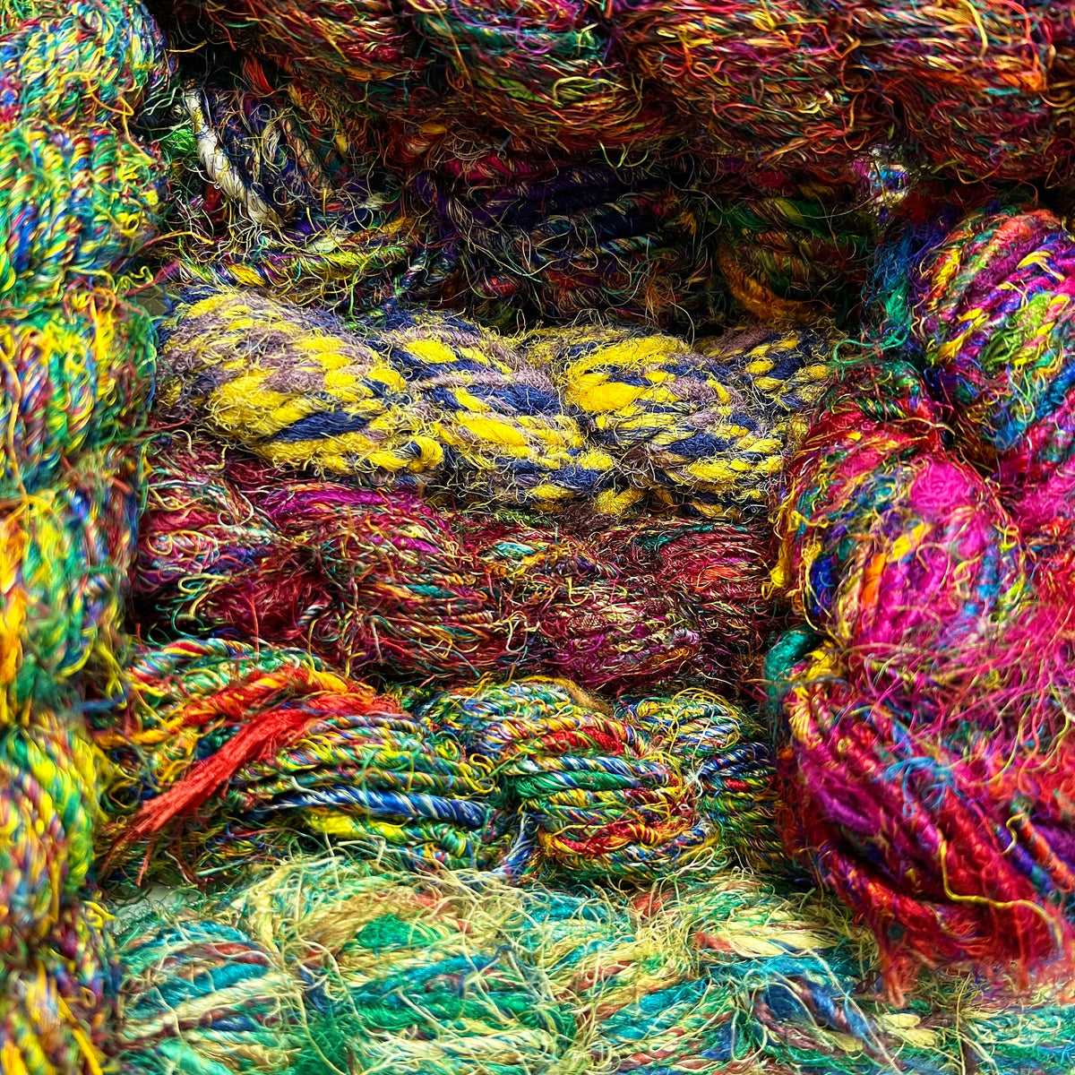 Mystery Hank of Banana Fiber Yarn — Choose Your Color Tones