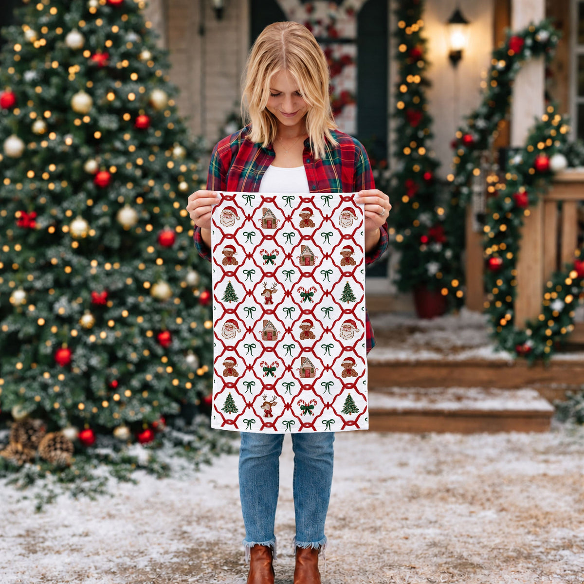 Vintage Christmas Variety Kitchen Towel
