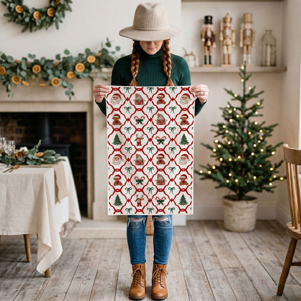 Vintage Christmas Variety Kitchen Towel