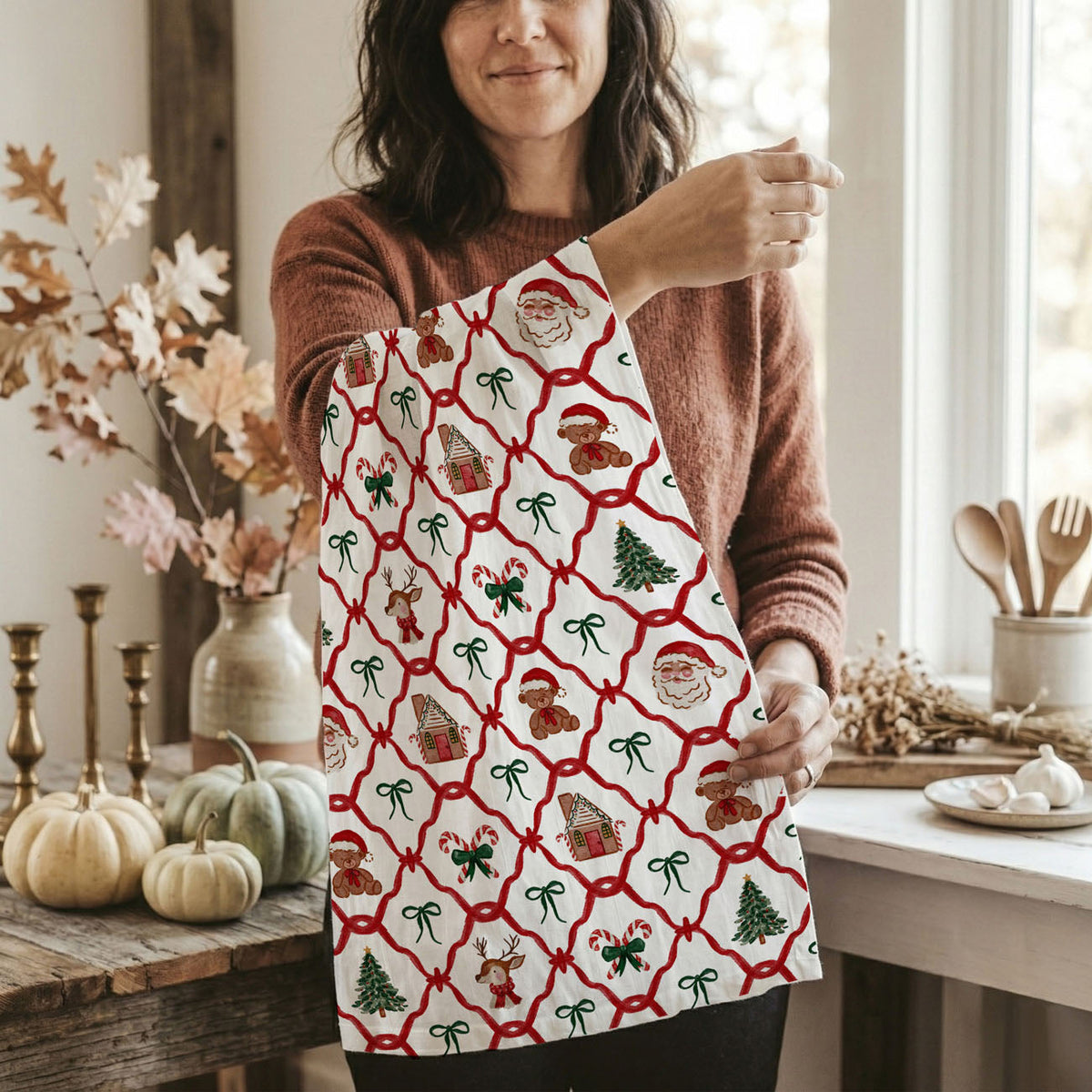 Vintage Christmas Variety Kitchen Towel