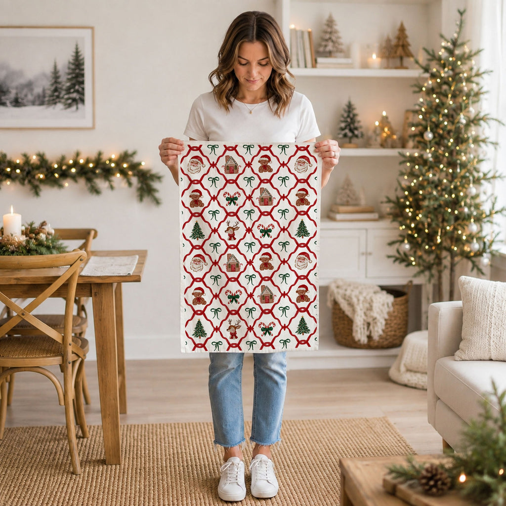 Vintage Christmas Variety Kitchen Towel