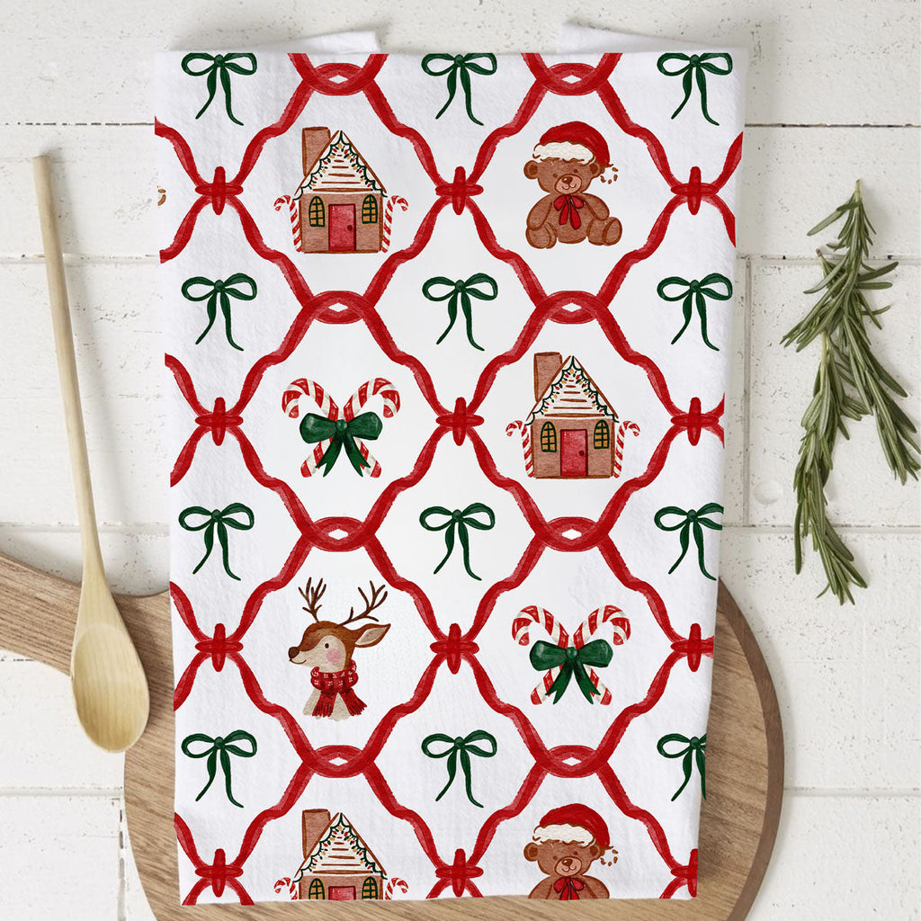 Vintage Christmas Variety Kitchen Towel