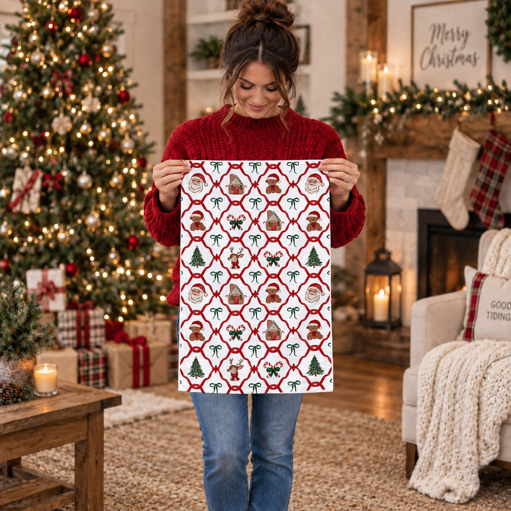 Vintage Christmas Variety Kitchen Towel