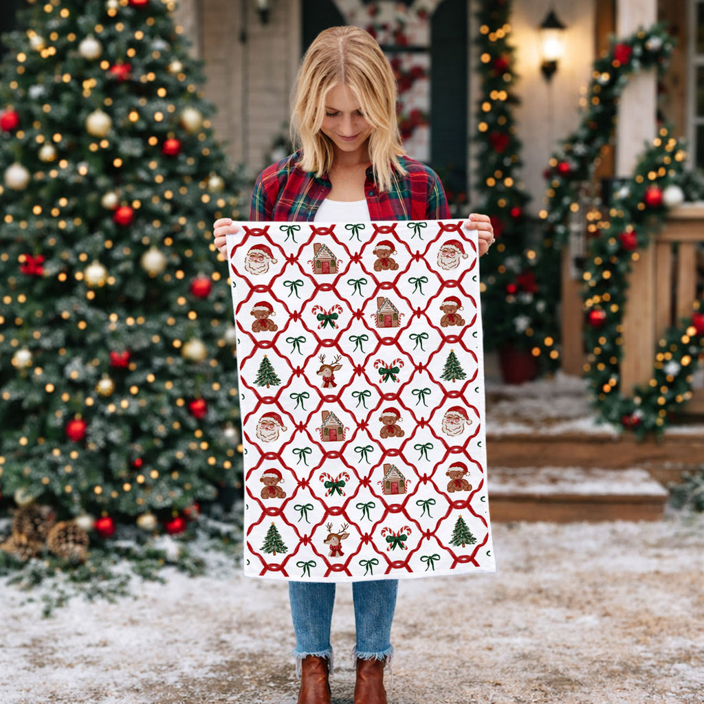 Vintage Christmas Variety Kitchen Towel