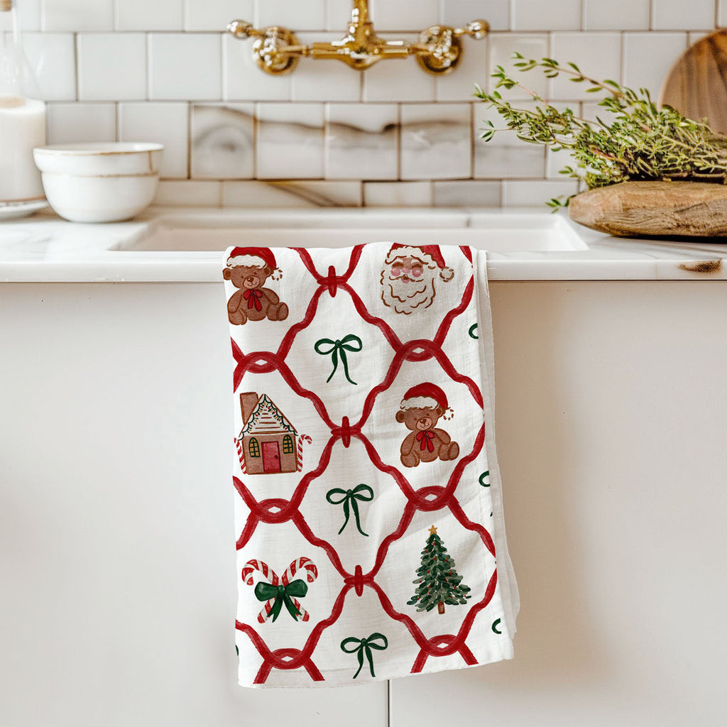 Vintage Christmas Variety Kitchen Towel