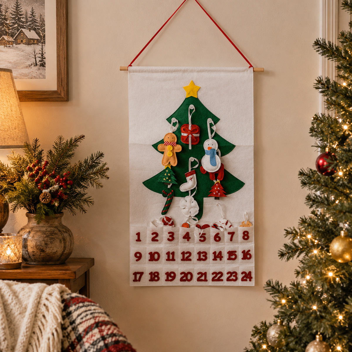 Handmade Felt Christmas Advent Calendar
