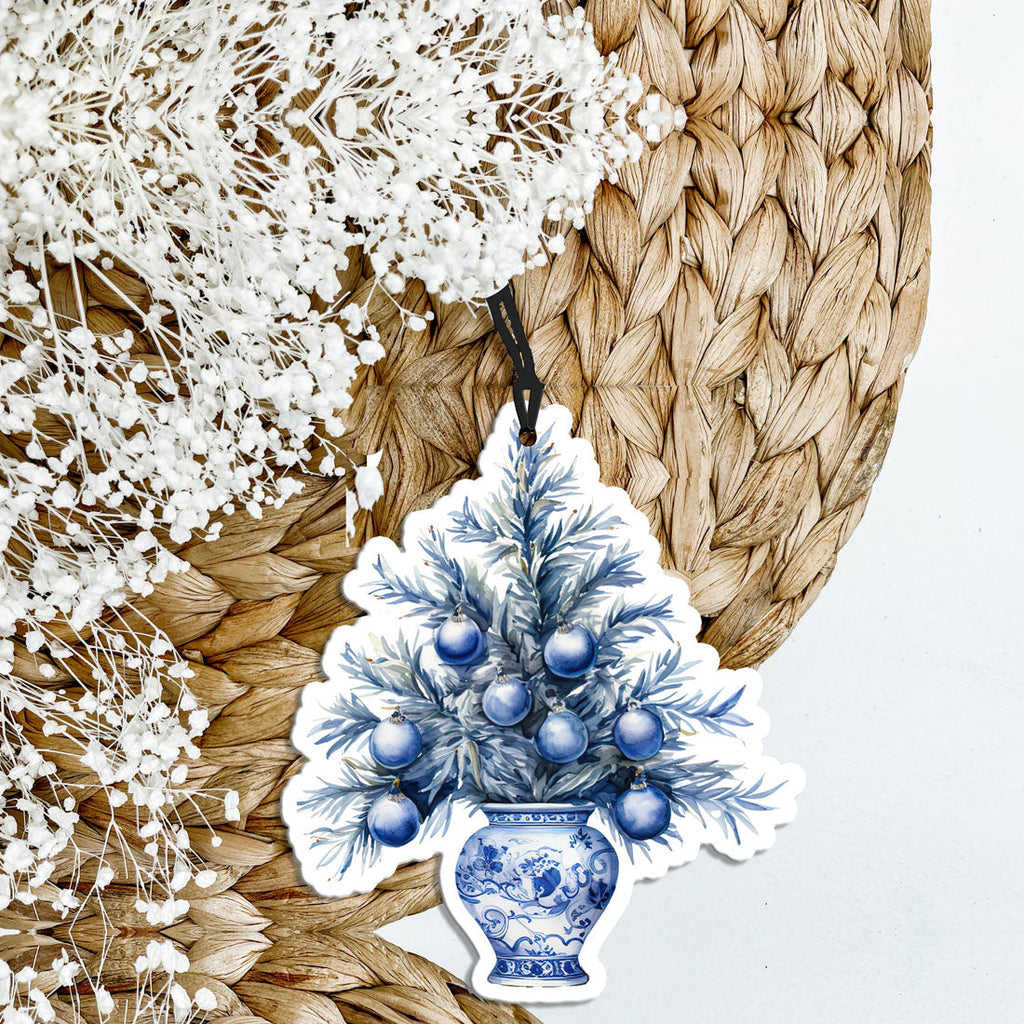 Chinoiserie Vase Freshie - Hanging Vehicle Air Freshener — Select Your Scent