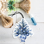 Chinoiserie Vase Freshie - Hanging Vehicle Air Freshener — Select Your Scent