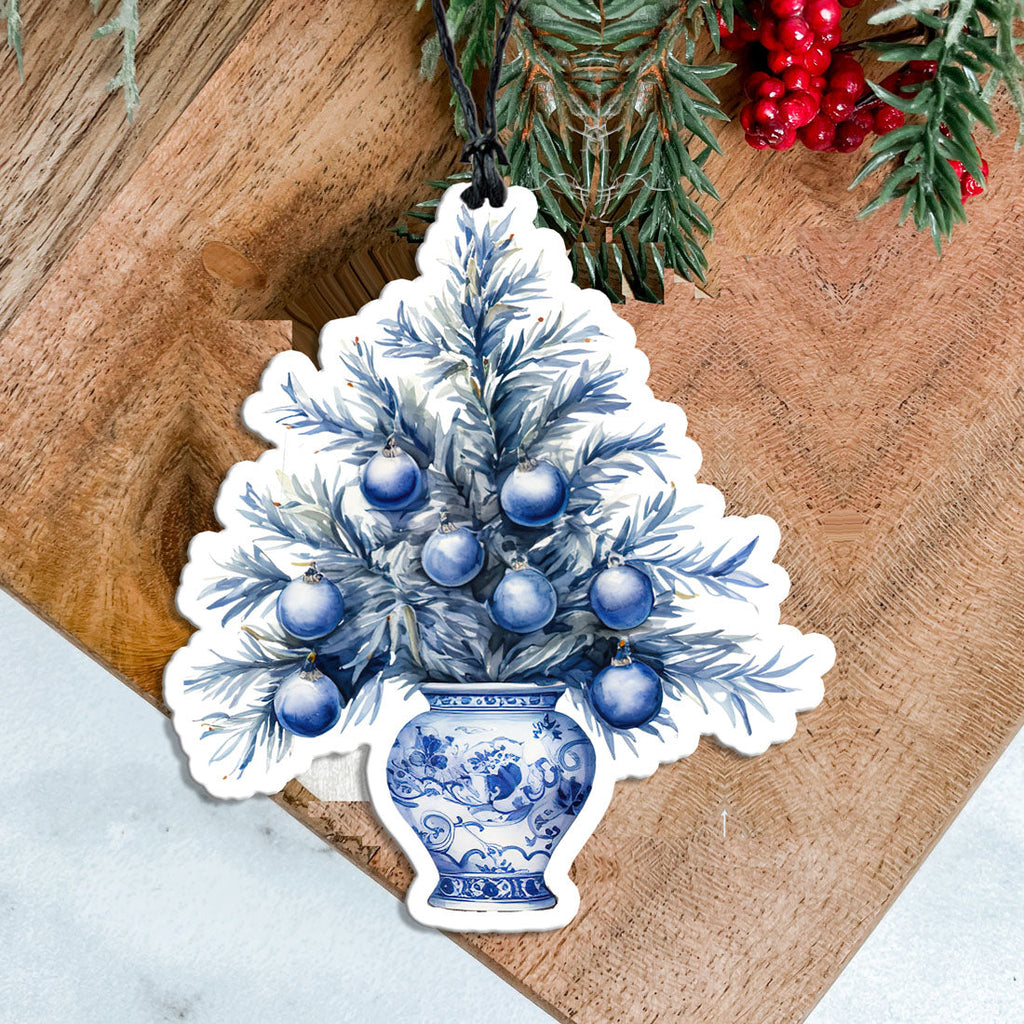 Chinoiserie Vase Freshie - Hanging Vehicle Air Freshener — Select Your Scent