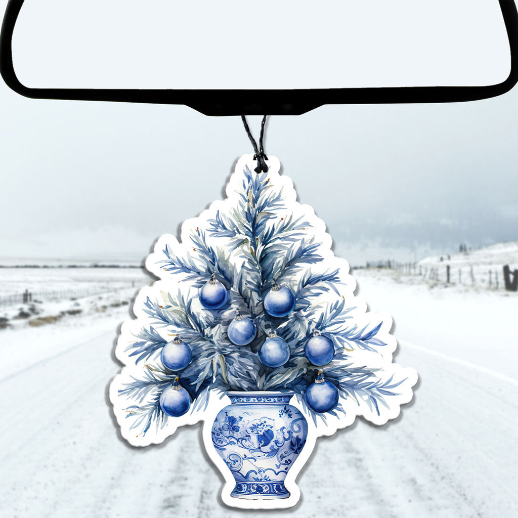 Chinoiserie Vase Freshie - Hanging Vehicle Air Freshener — Select Your Scent