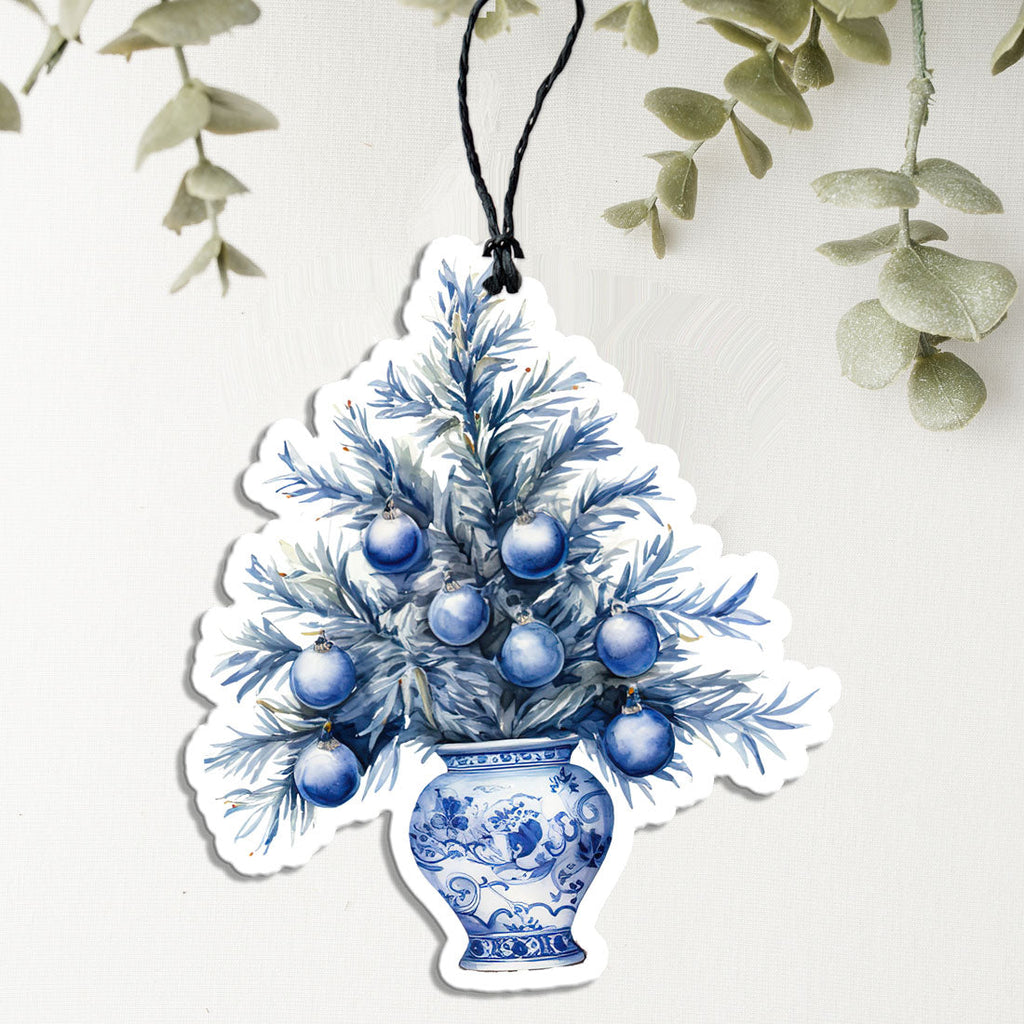 Chinoiserie Vase Freshie - Hanging Vehicle Air Freshener — Select Your Scent