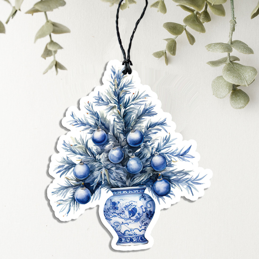 Chinoiserie Vase Freshie - Hanging Vehicle Air Freshener — Select Your Scent