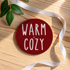 Minimalist Christmas Premium Ceramic Coasters with Cork Back — Select Your Pack & Color