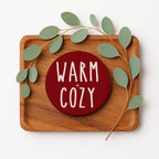 Minimalist Christmas Premium Ceramic Coasters with Cork Back — Select Your Pack & Color