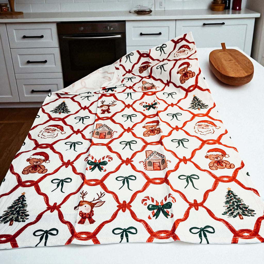 Vintage Christmas Variety Kitchen Towel