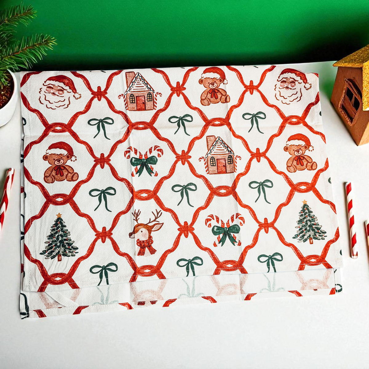 Vintage Christmas Variety Kitchen Towel