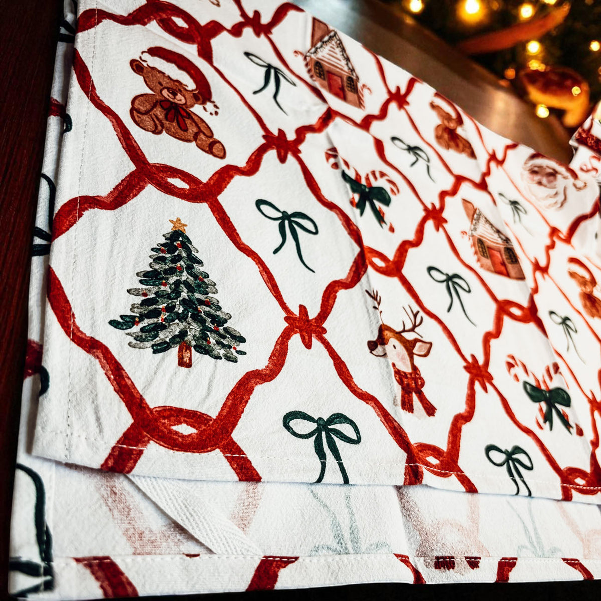 Vintage Christmas Variety Kitchen Towel